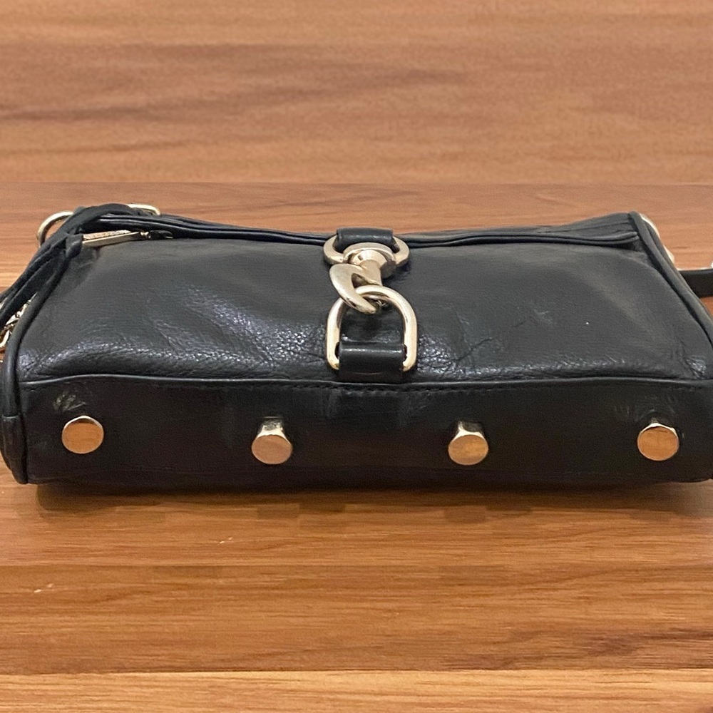 REBECCA MINKOFF Mini MAC Black Leather Crossbody Bag - Picture 11 of 16